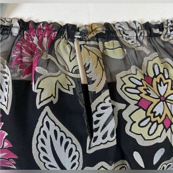 Rag & Bone NWT Sierra Floral Long Sleeve Sheer Blouse Black Multi Size XS - Picture 7 of 14